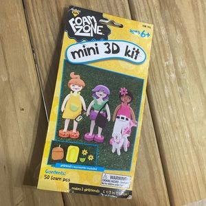 New Nicole Kids Foam Zone Mini 3D Kit Makes 3 Girlfriend's 50 Foam Pcs From 2009